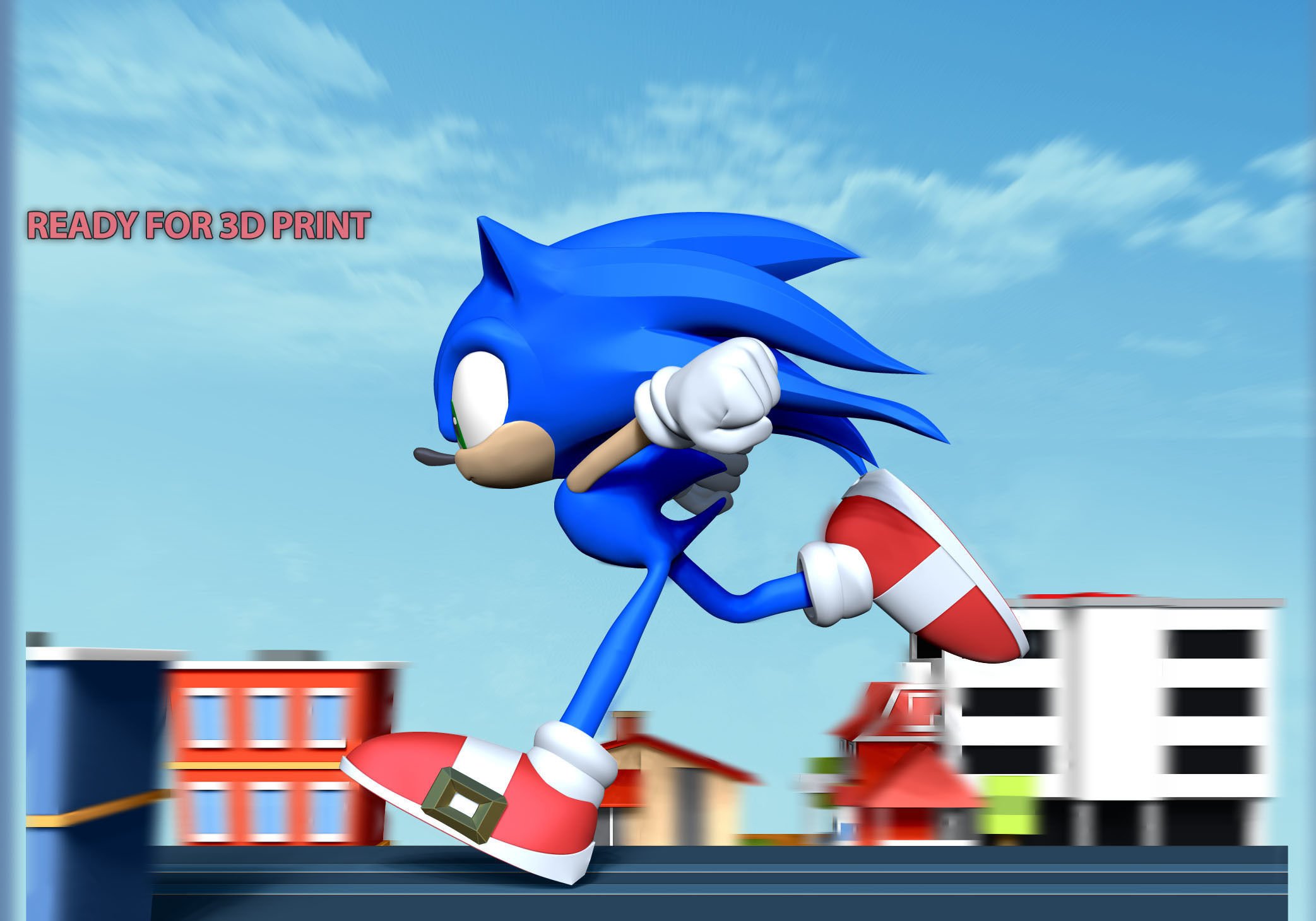 Sonic the Hedgehog 2 Fanart 3D print model_2