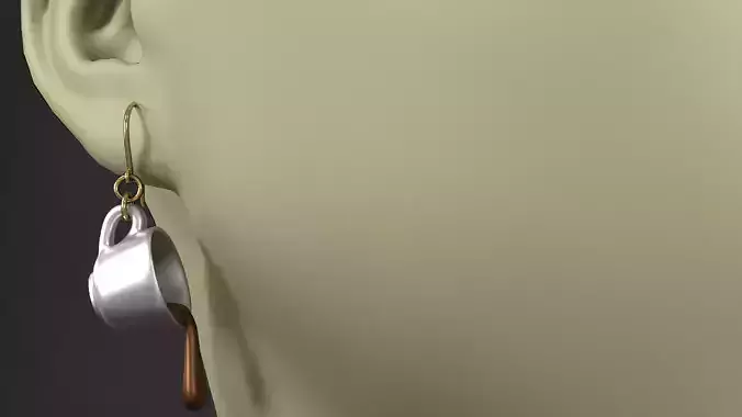 earrings spoon dripping