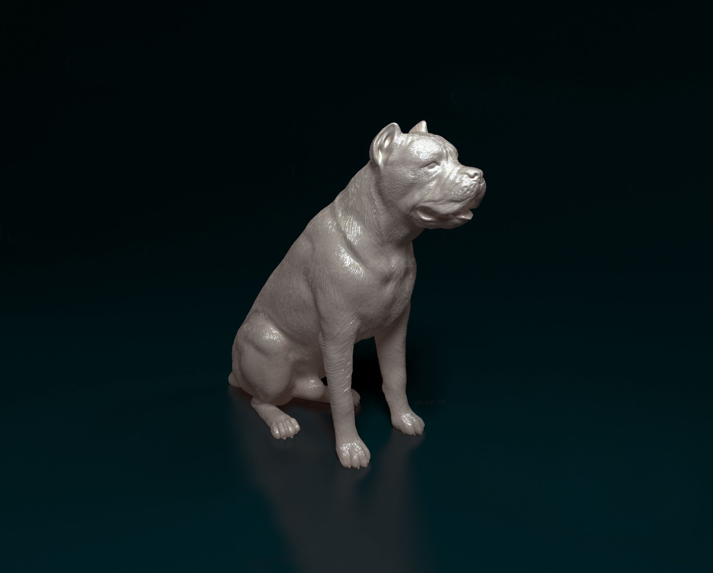 Cane corso with wings 3D print model_1