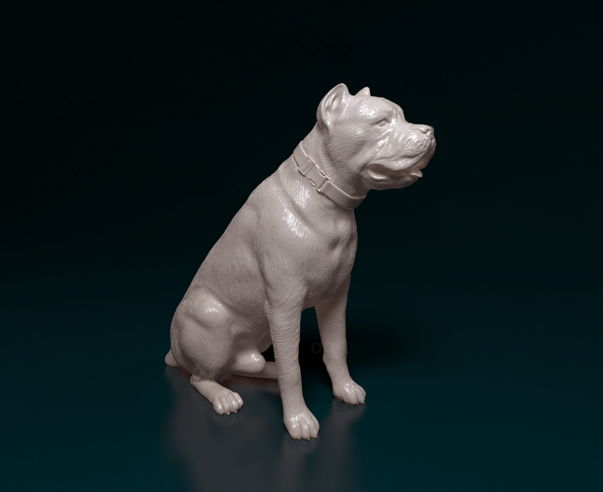 Cane corso with wings 3D print model_4