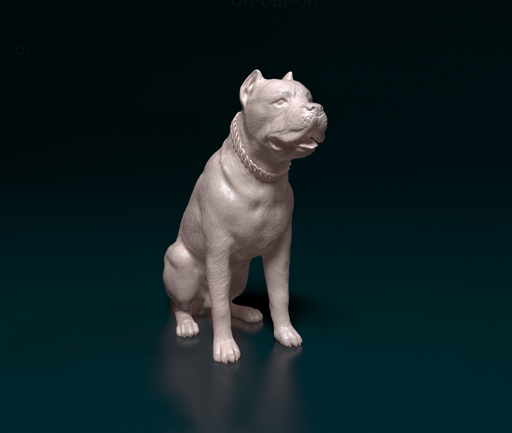 Cane corso with wings 3D print model_3