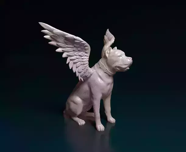 Cane corso with wings 3D print model