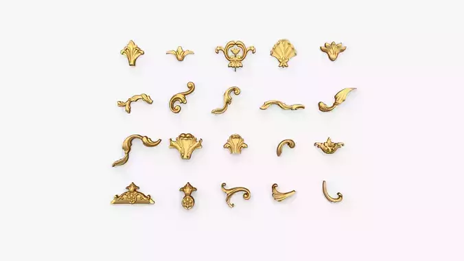 Acanthus Leaves Collection 08