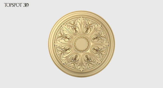 Renaissance Style Rosette 3D print model