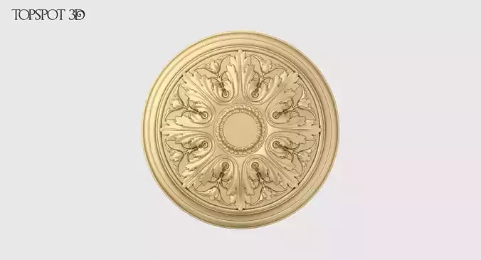 Renaissance Style Rosette 3D print model