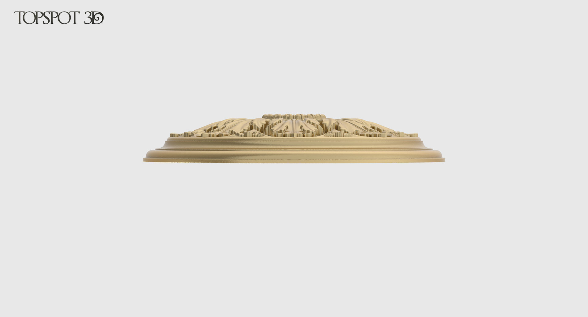 Renaissance Style Rosette 3D print model_4