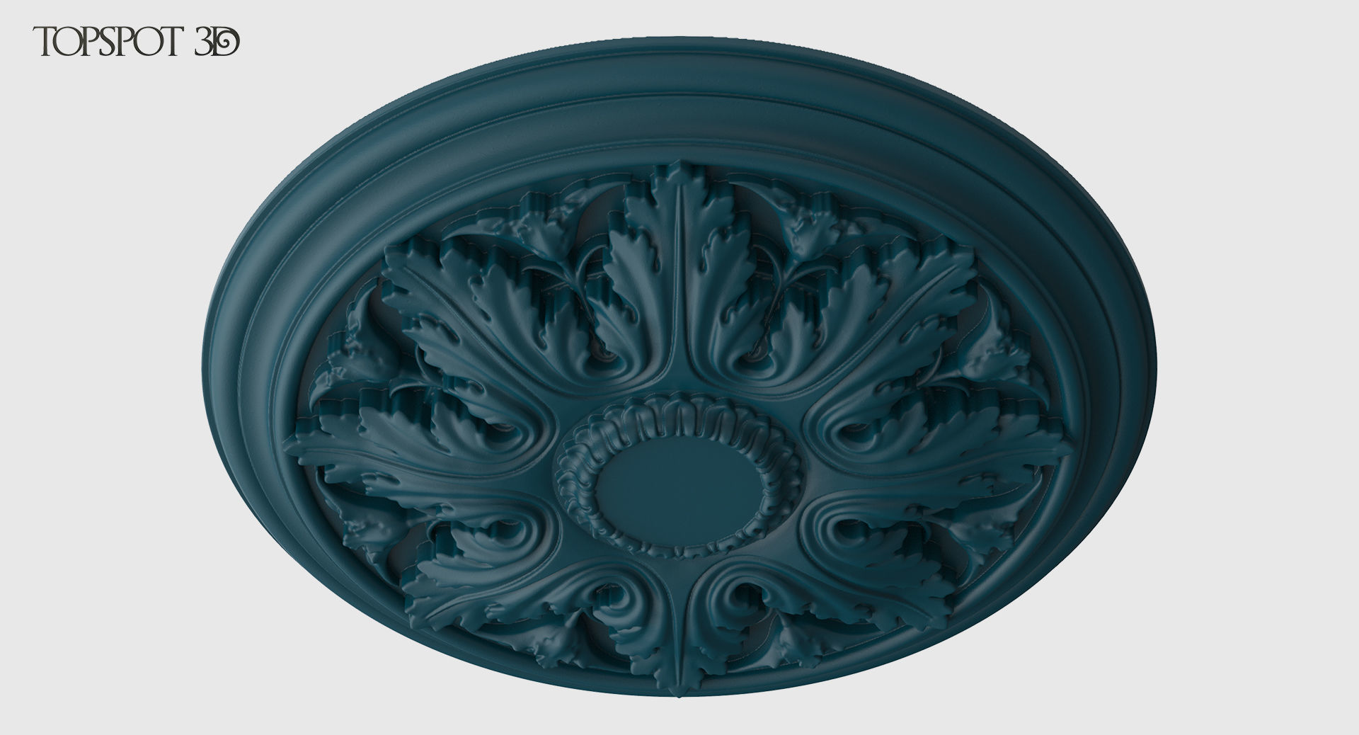 Renaissance Style Rosette 3D print model_23