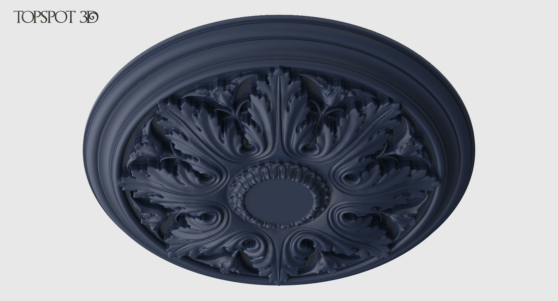 Renaissance Style Rosette 3D print model_22