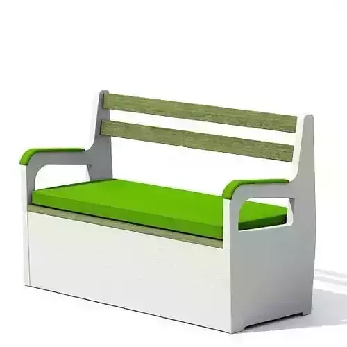 Green Garden Bench