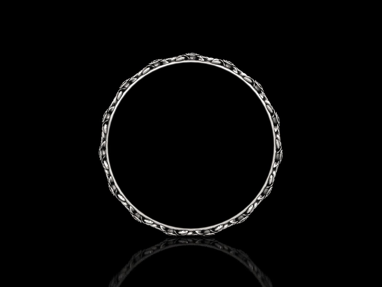 The Garden Of Roses Bangle 3D print model_14