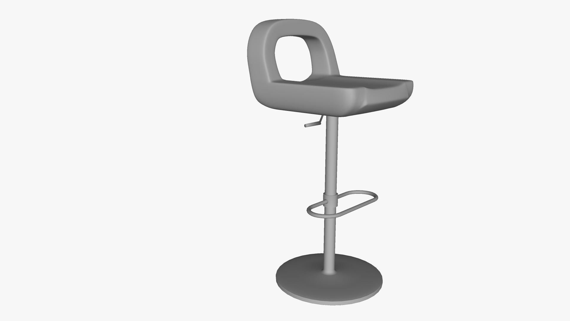 Bisou Stool 3D model_3