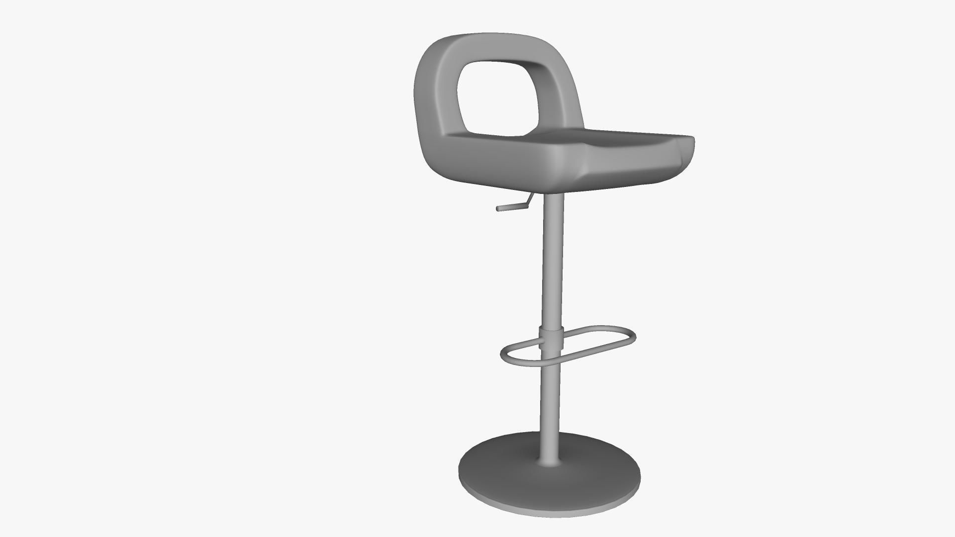 Bisou Stool 3D model_1