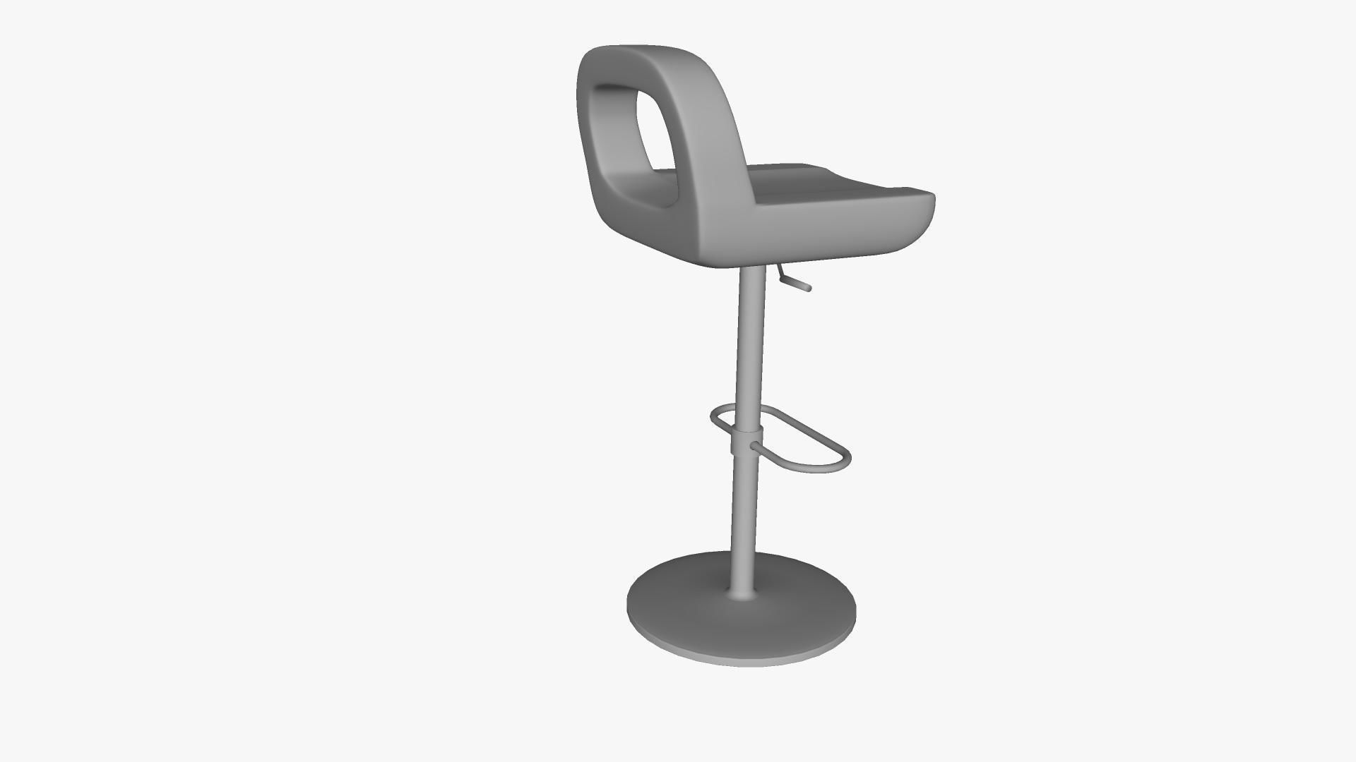 Bisou Stool 3D model_9