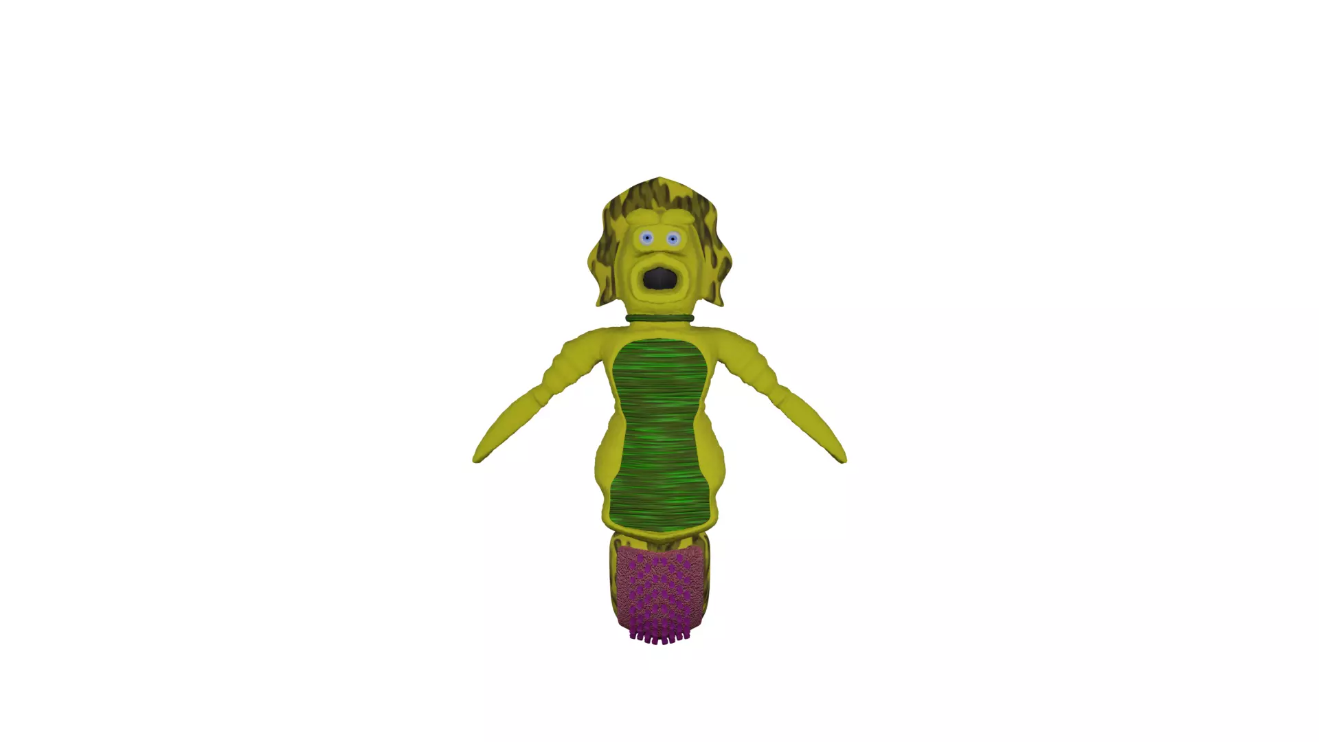 Alien Slug  Free 3D model_0