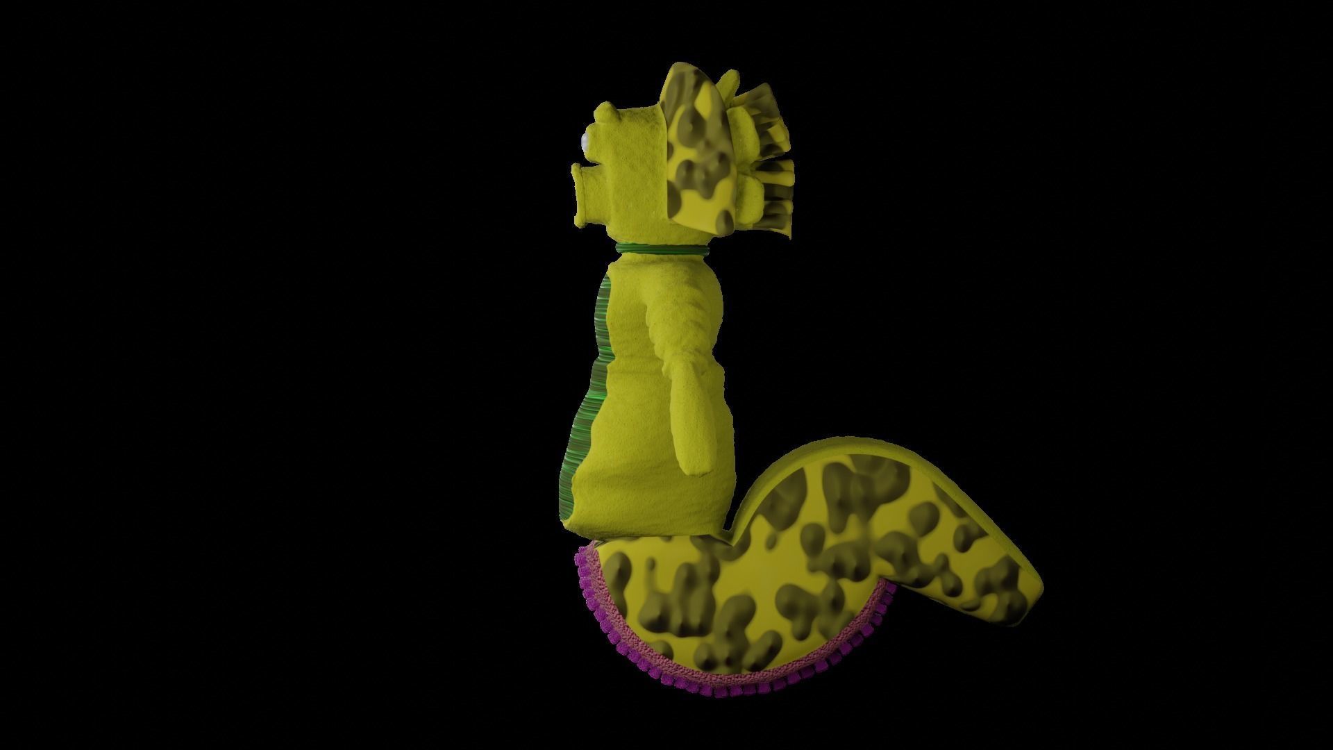 Alien Slug  Free 3D model_2