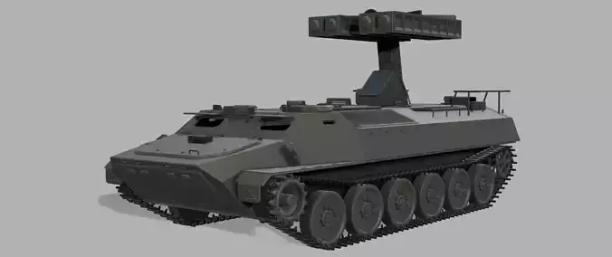 9K35 Strela 10 missile system  Free 3D print model