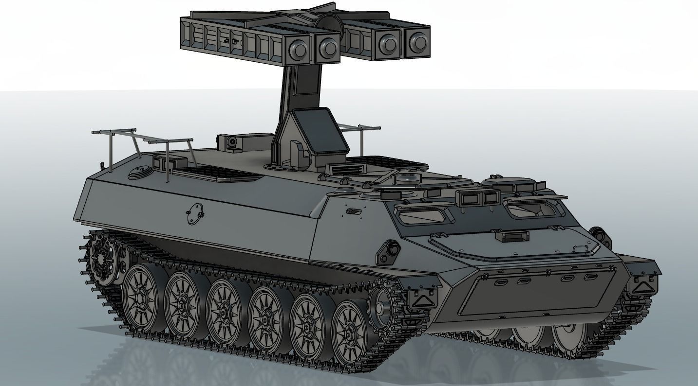 9K35 Strela 10 missile system  Free 3D print model_3