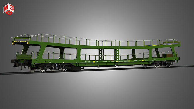 Car Transporter Wagon 3D model