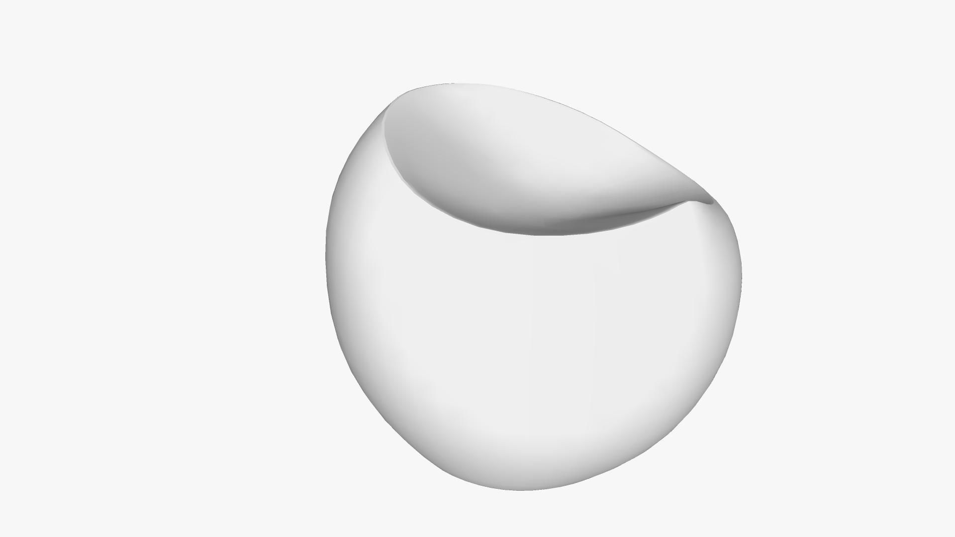 Ball chair 3D model_2