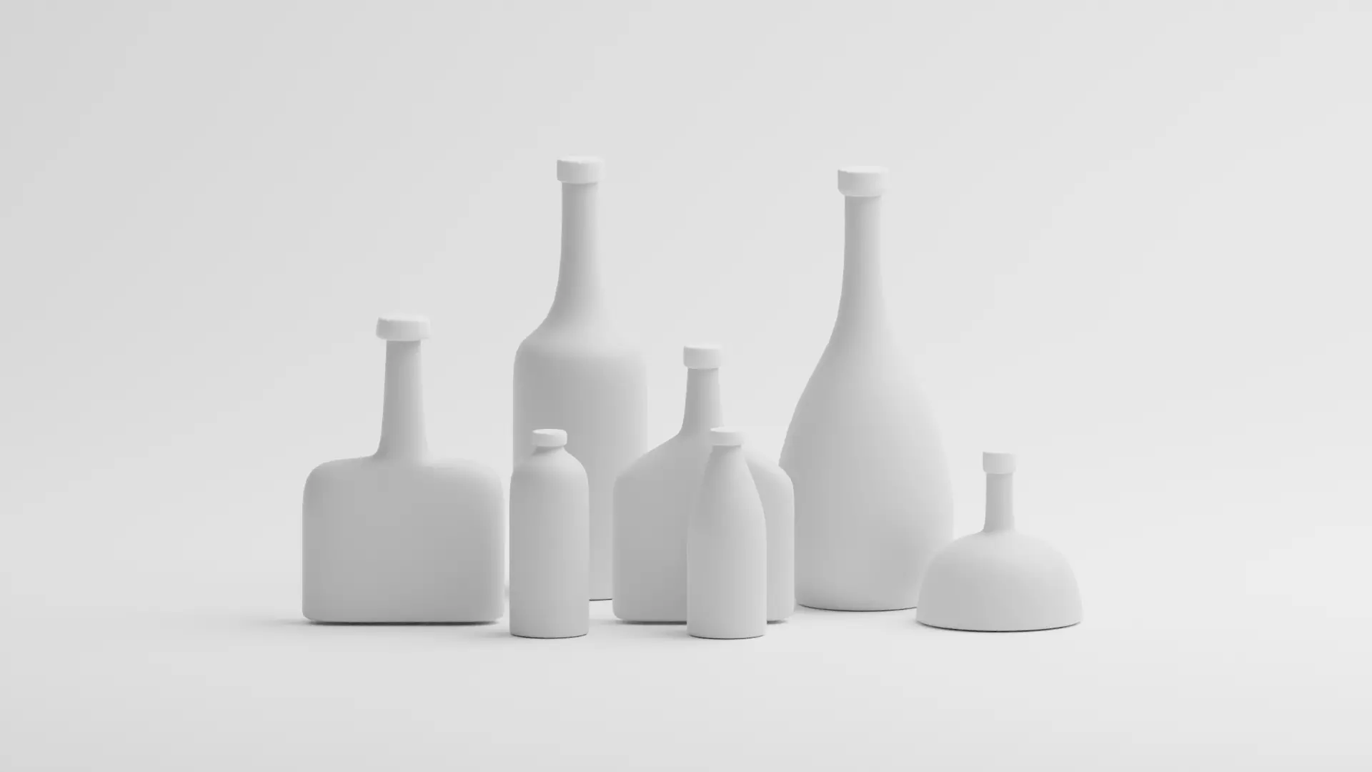 Bottle Template 3D model_0