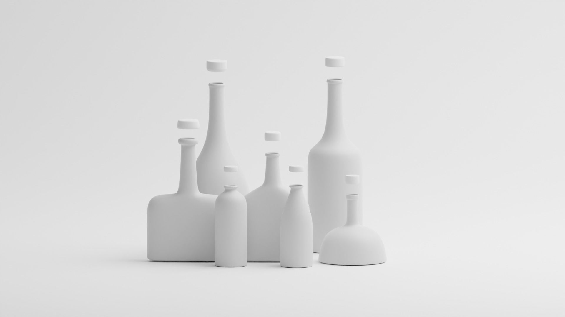 Bottle Template 3D model_1