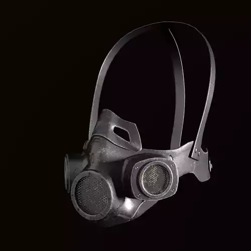 Gas mask Sci-Fi helmet 3d model military combat fantasy weapon 