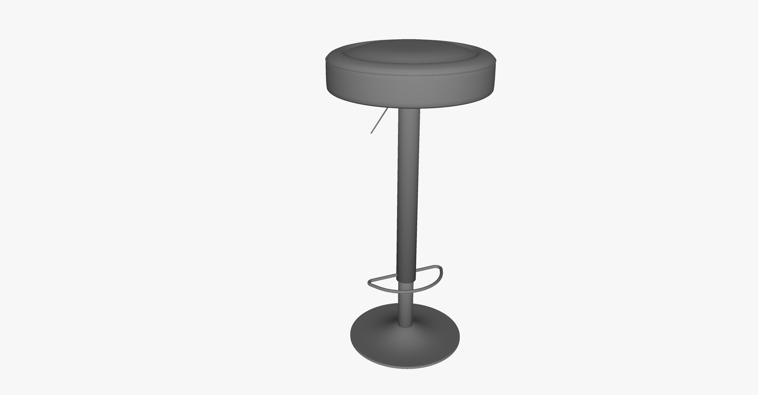 angle stool 3D model_4