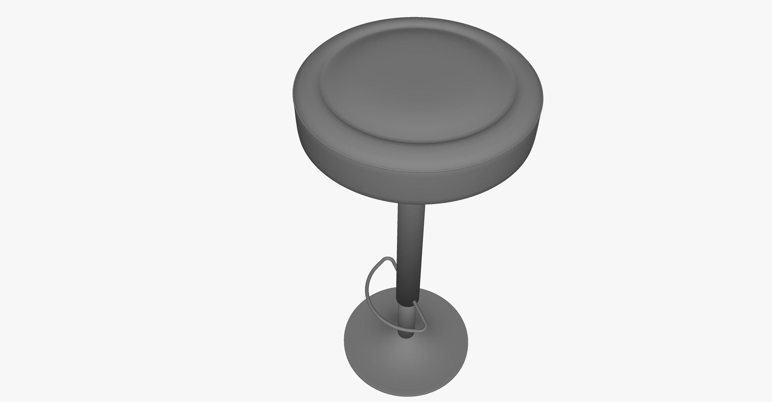angle stool 3D model_2
