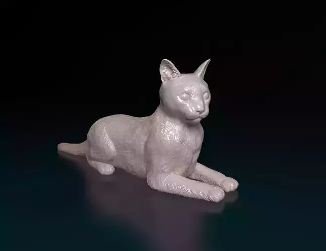 Cat Tabby 3D print model