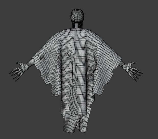 Low poly model Ghost Skeleton Naruto Akatsuki Low-poly 3D model_7