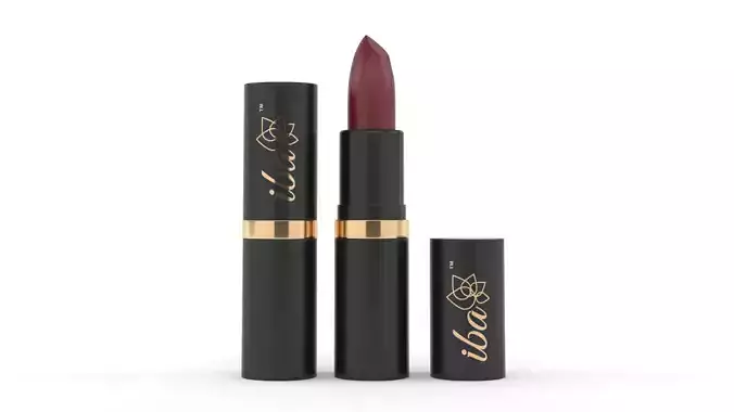 Lipstick mascara tube with gold trim 3D model