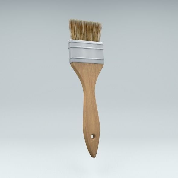 Paint Brushes Package 3D model_2