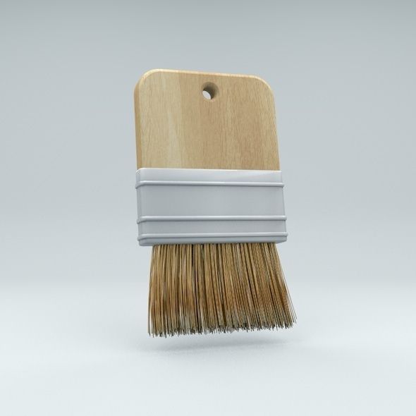 Paint Brushes Package 3D model_1