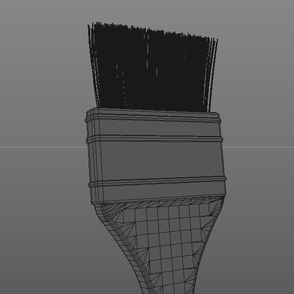 Paint Brushes Package 3D model_5