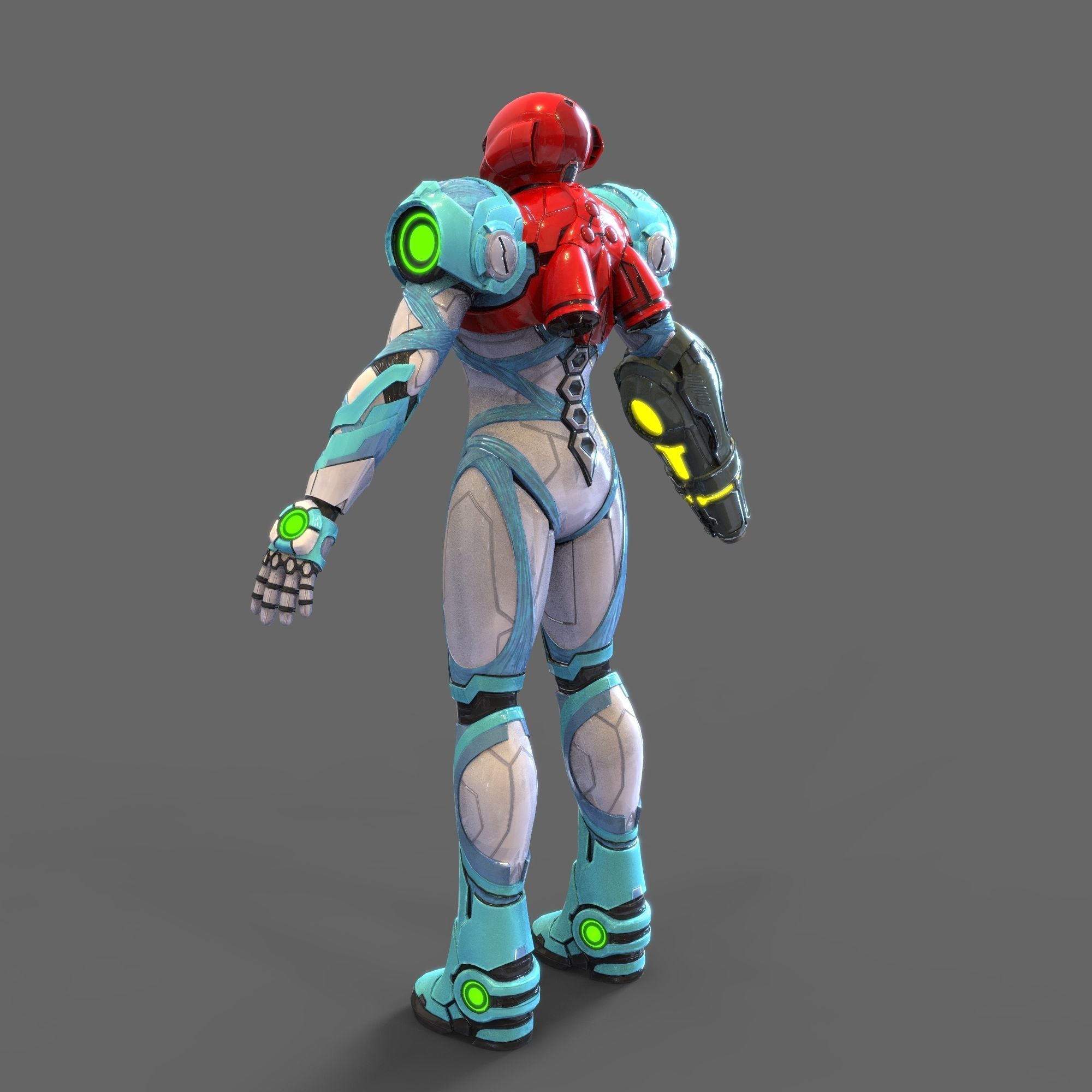 Samus Aran Metroid Dread Accurate Wearable Armor with Jetpack 3D print model_34