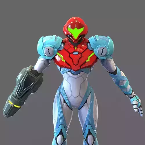 Samus Aran Metroid Dread Accurate Wearable Armor with Jetpack 3D print model