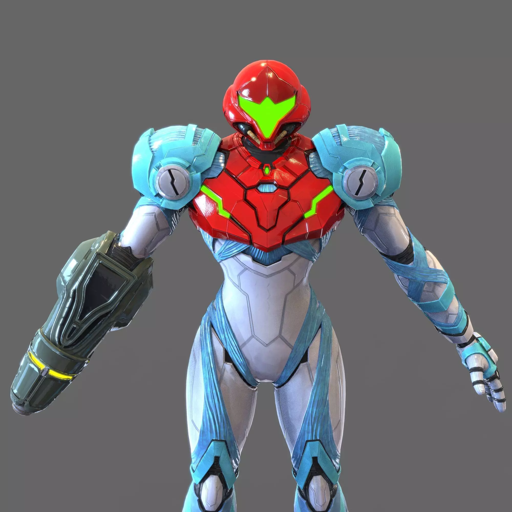 Samus Aran Metroid Dread Accurate Wearable Armor with Jetpack 3D print model_0