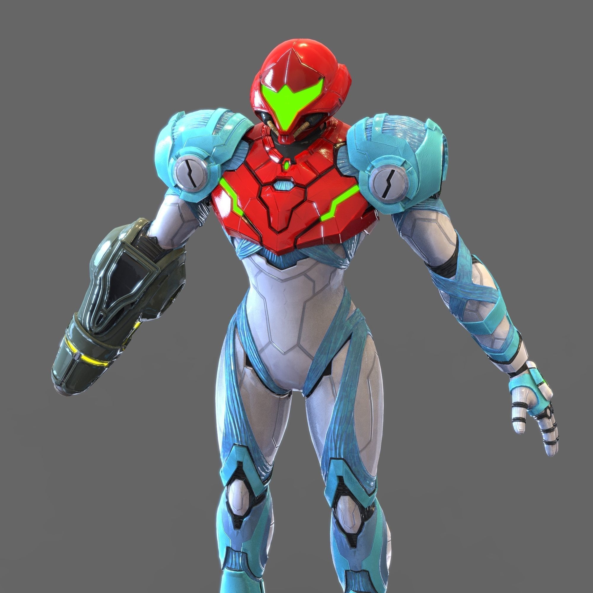 Samus Aran Metroid Dread Accurate Wearable Armor with Jetpack 3D print model_69