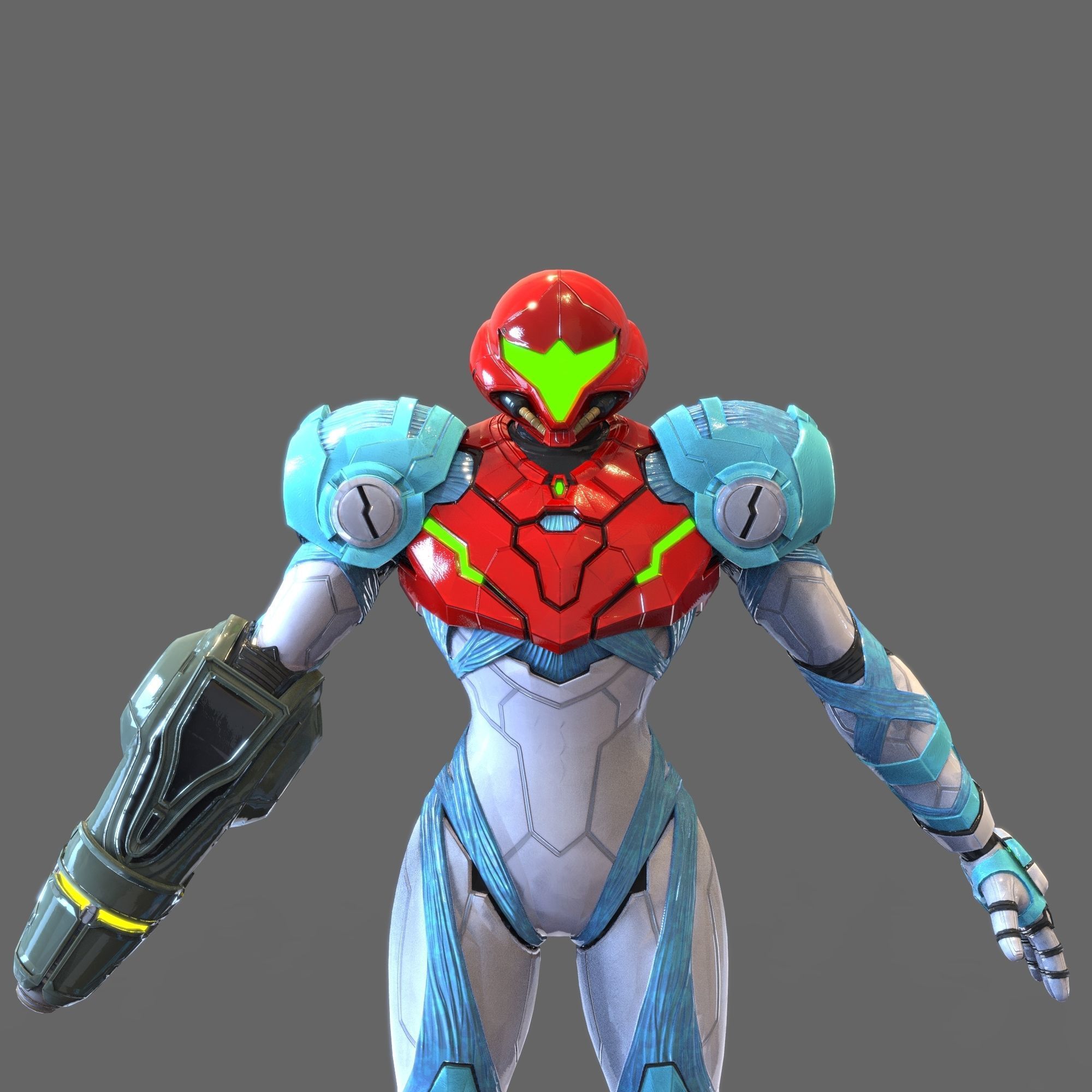 Samus Aran Metroid Dread Accurate Wearable Armor with Jetpack 3D print model_7