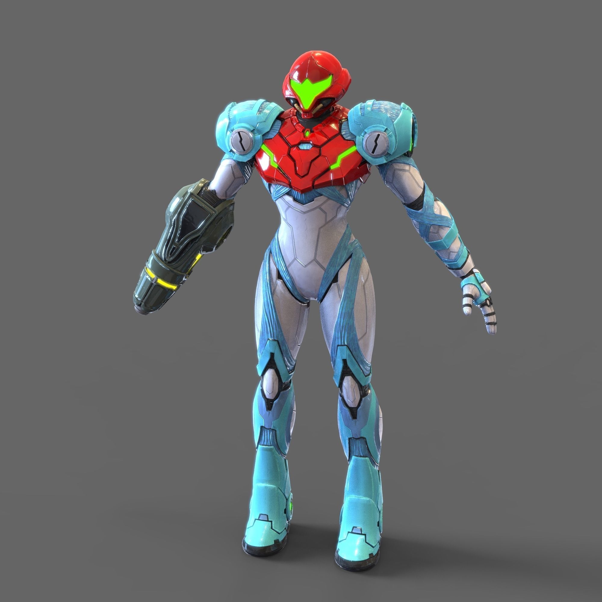 Samus Aran Metroid Dread Accurate Wearable Armor with Jetpack 3D print model_90