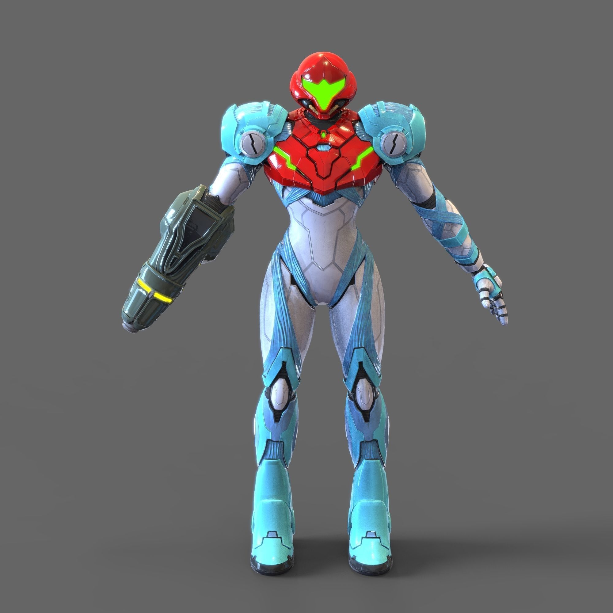 Samus Aran Metroid Dread Accurate Wearable Armor with Jetpack 3D print model_15