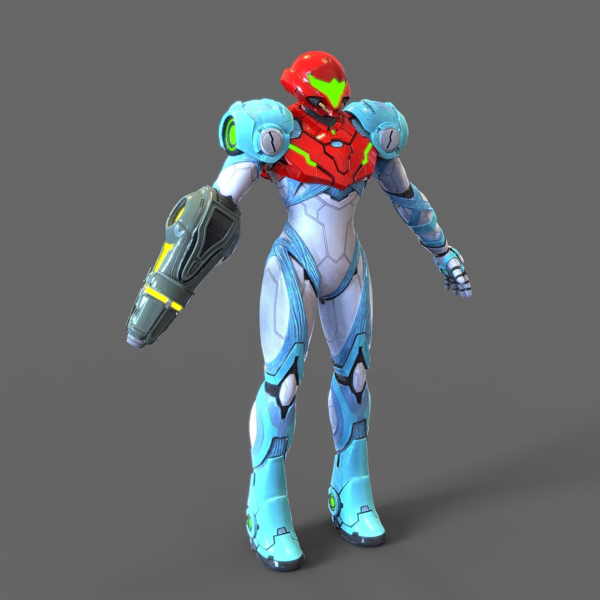 Samus Aran Metroid Dread Accurate Wearable Armor with Jetpack 3D print model_38