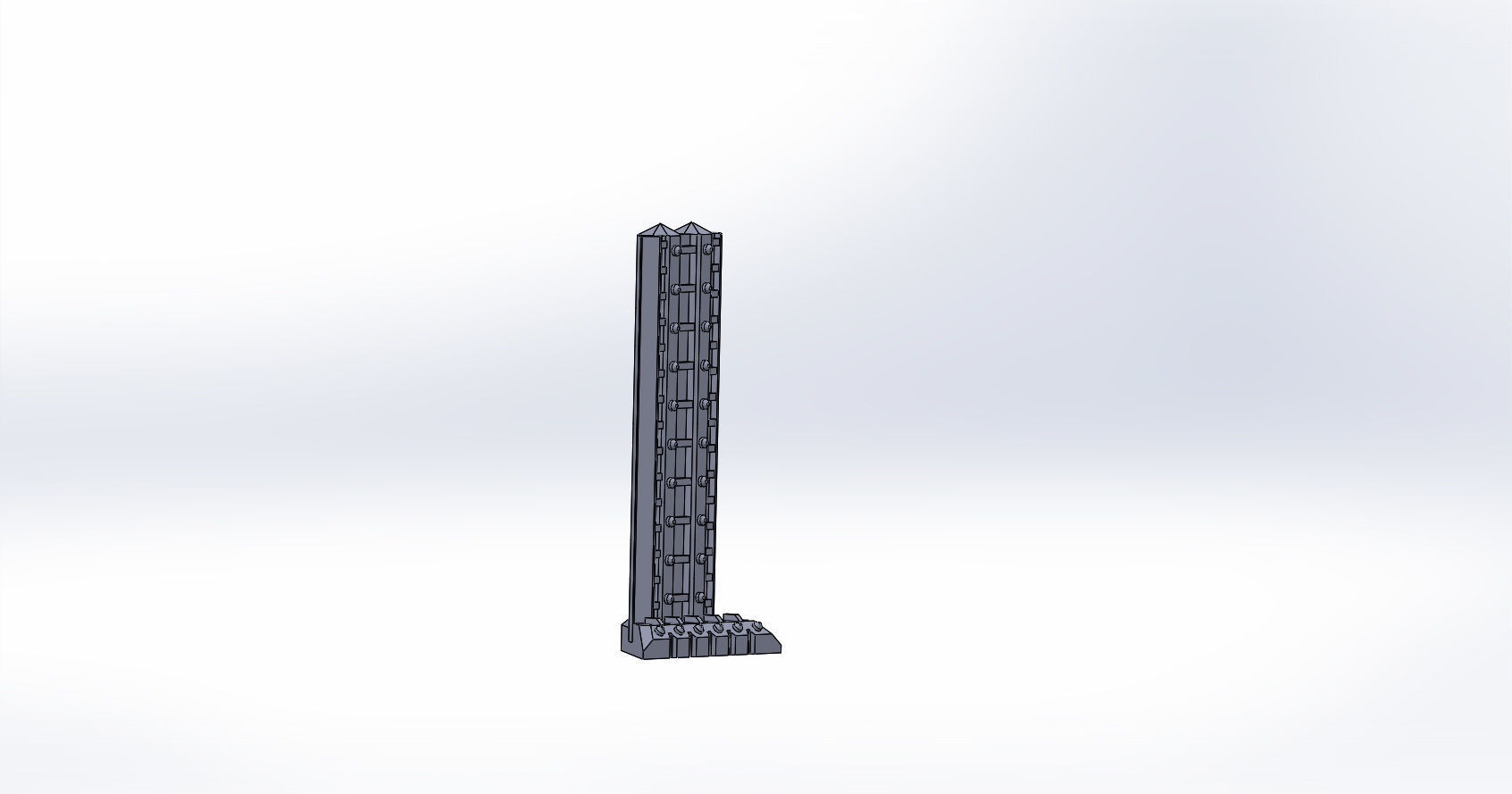 SCI-FI barricade set 3D model_12