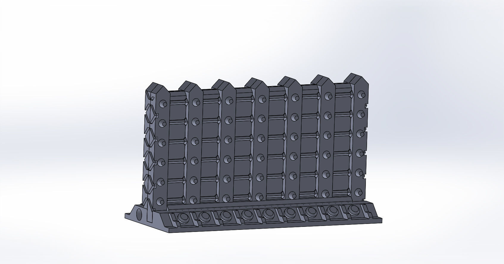 SCI-FI barricade set 3D model_22