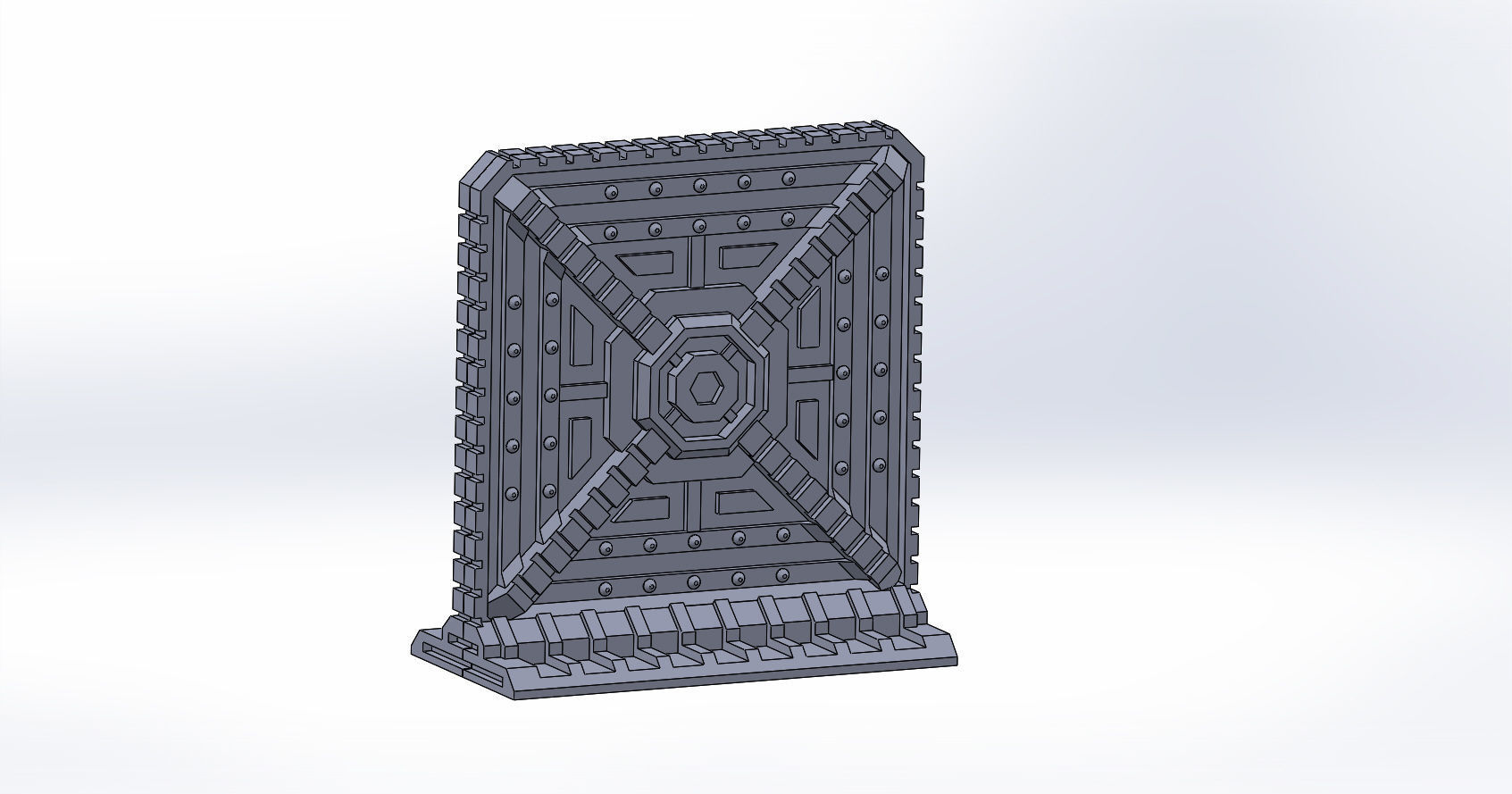 SCI-FI barricade set 3D model_18
