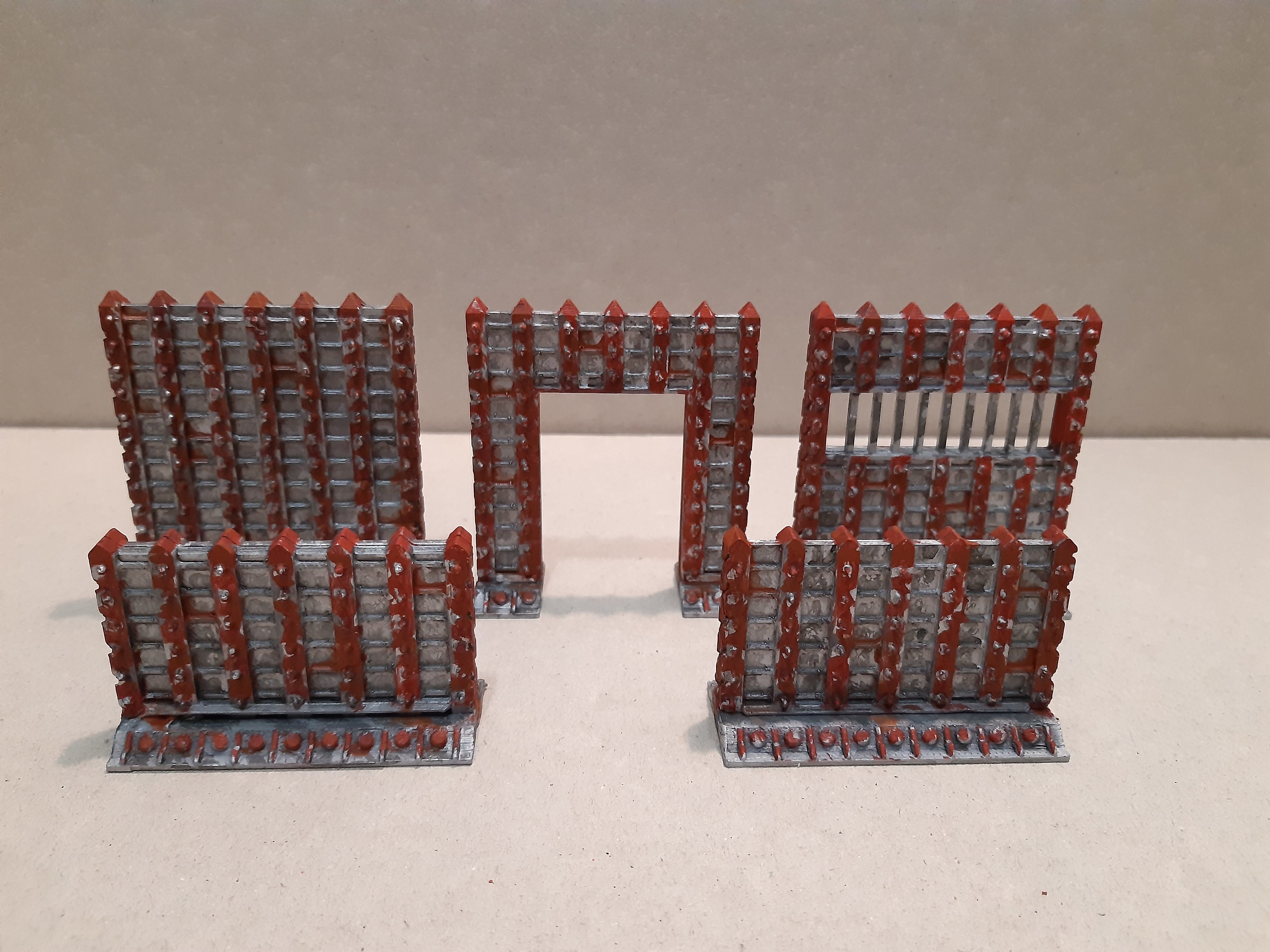 SCI-FI barricade set 3D model_1