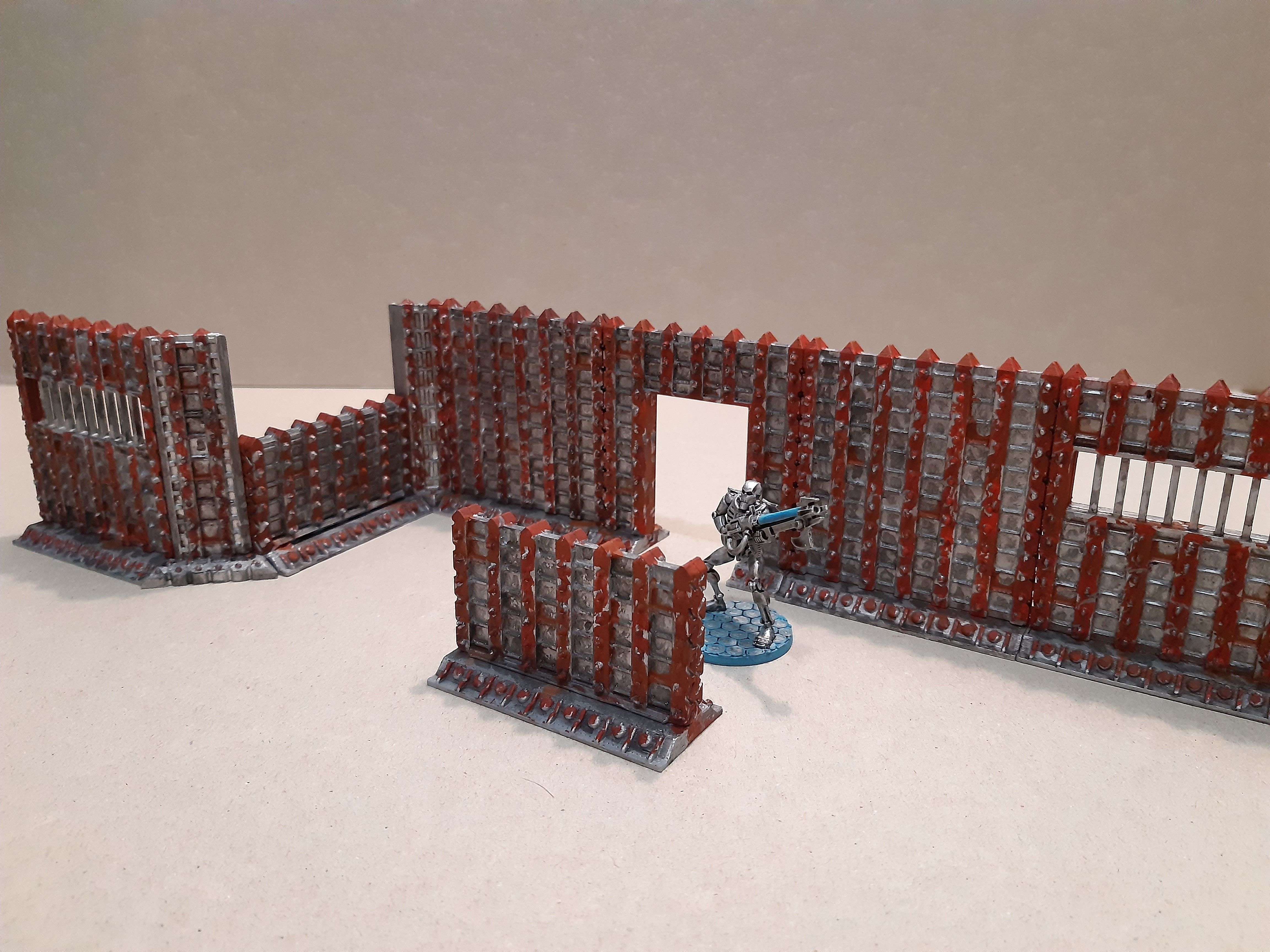 SCI-FI barricade set 3D model_9