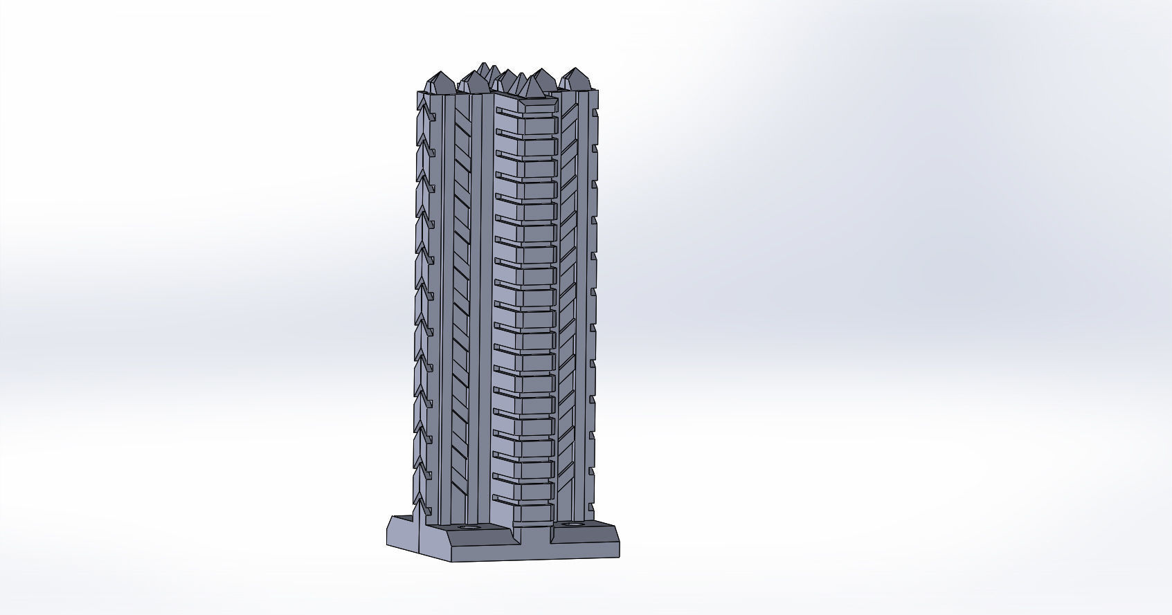 SCI-FI barricade set 3D model_20