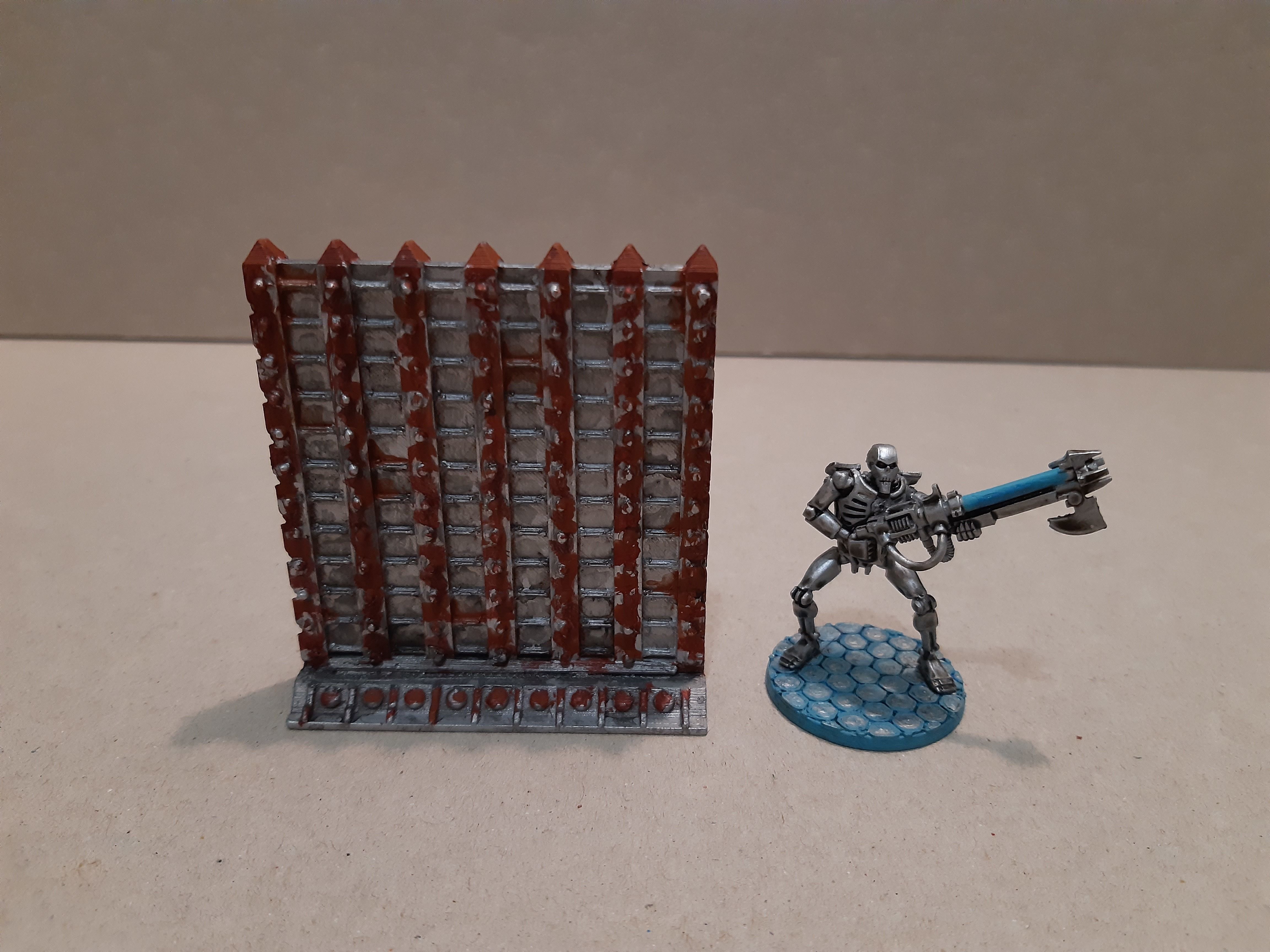 SCI-FI barricade set 3D model_4