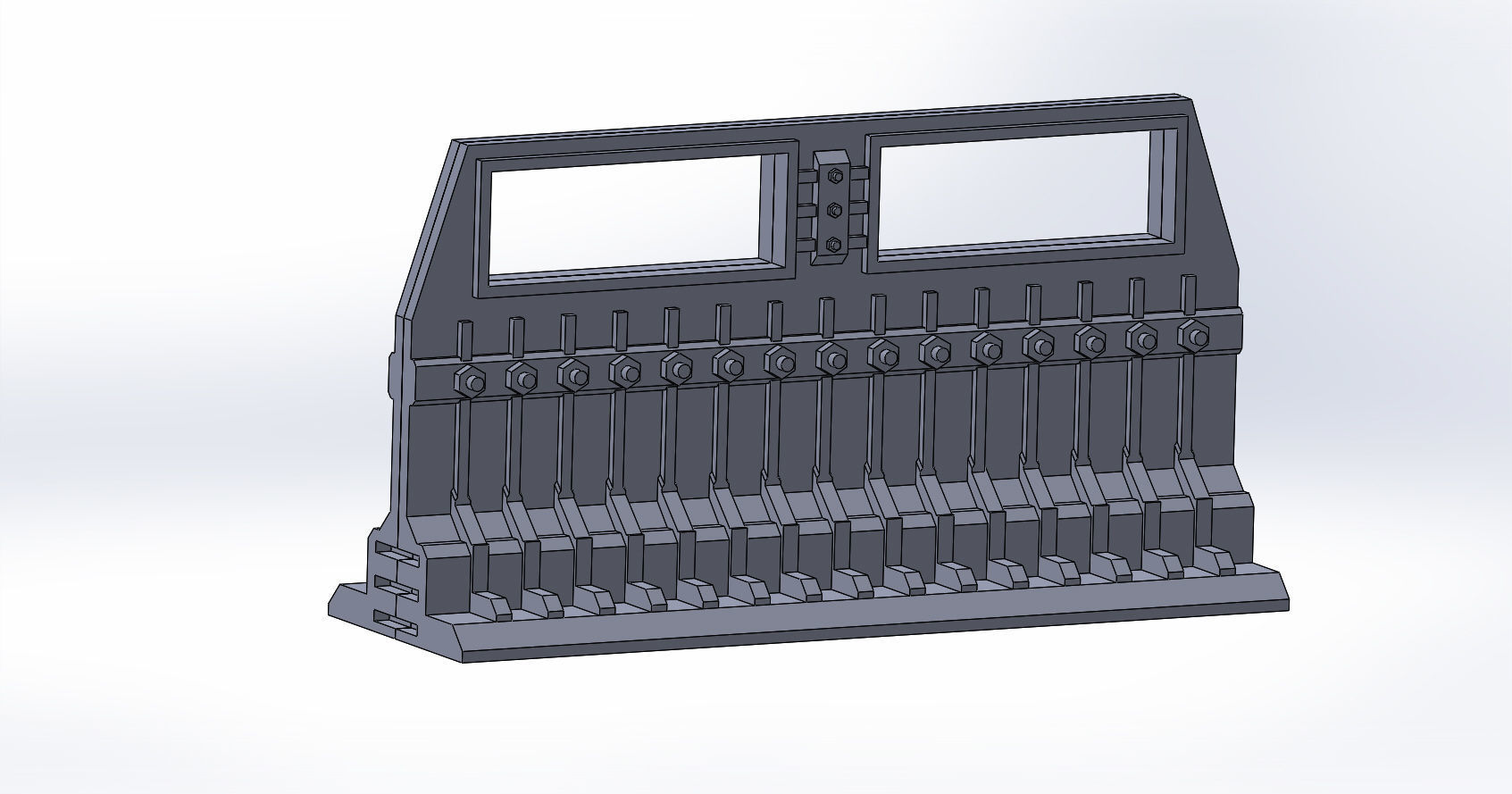 SCI-FI barricade set 3D model_16
